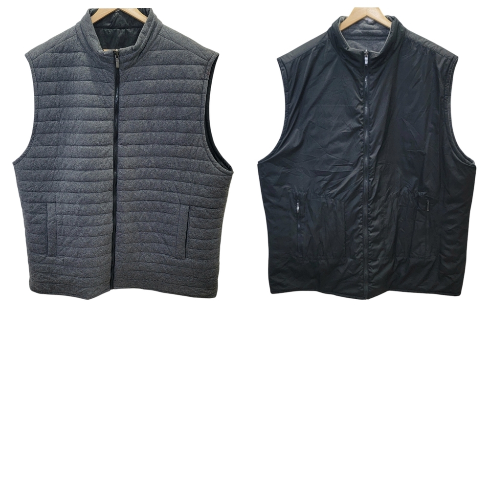 Robert Barakett Gallagher Reversible Vest Sportswear Black Grey Men's 3XL - Picture 17 of 17